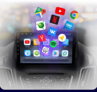 AWESAFE inalámbrico CarPlay Android Auto Radio para Ford Escape Kuga 2 2013 2014 2015 2016 coche reproductor multimedia GPS 2 din autoradio volante controles RDS Bluetooth - details 10