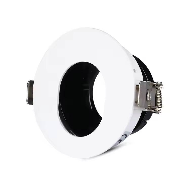 Aro de empotrar GU10 redondo Blanco+Negro VT-874  VTAC - 1