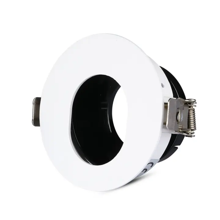 Aro de empotrar GU10 redondo Blanco+Negro VT-874  VTAC - 1