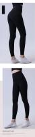Leggings De Gimnasia Para Mujer Verano 2024 Cintura Alta Color Sólido Transpirables Para Ejercicio Yoga Correr Ciclismo - details 12