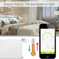 Controlador De Termostato Inteligente MOES Tuya ZigBee3.0 Actuador De Radiador Válvula Con Sensor Interno Y Control De Voz Alexa - details 15