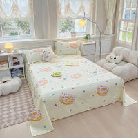 Sábana Individual Doble Estampada Floral Estilo Nórdico Para Dormitorio De Estudiantes (no Incluye Fundas De Almohada) Material Poliéster 100% - details 1