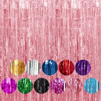 Juego De 1 Pieza De Cortina De Foil Dorado De 9.8 Pies Para Fondo De Fotografía De Cumpleaños Decoración De Fiesta Streamers De Aluminio - details 72