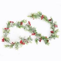 Guirnalda De Navidad Con Bayas Rojas Y Conos De Pino Adorno Decorativo Para Fiesta Bodas Y Estufa Regalo De Artesanía Artificial - details 11