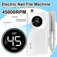 Máquina De Uñas Eléctrica Recargable 45000RPM Profesional Con Pantalla LCD Para Pintura De Uñas Y Pulido Accesorios De Uñas - details 1