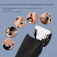 Pecho Axila Pelota Máquina de Depilar Hombre Peluquero Corporal, Depiladora Zona Intima Hombre Uso en Seco Húmedo and Inalámbrico with Cabezales de Hoja de Cerámica - details 1