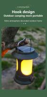 Lámpara De Camping Retro Portátil Lanternas Solares/Carga Tipo-C Luz De Emergencia Para Colgar En La Tienda De Acampar Y Escalada Al Aire Libre Jardín - details 8