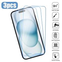 Protector De Pantalla Para iPhone 15 14 13 12 11 pro Max Mini 3PCS Vidrio Templado Transparente Compatible Con iPhone 14 15 plus 7 8 XR X Xs Max SE 2020 2022 - details 0