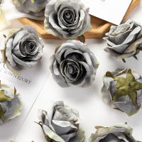 10/50pcs Cabezas De Rosa Silken Para Bodas Jardines Arches Navidad Decoraciones De Hogar DIY Cajas De Dulces Broches Estilo Floral - details 17