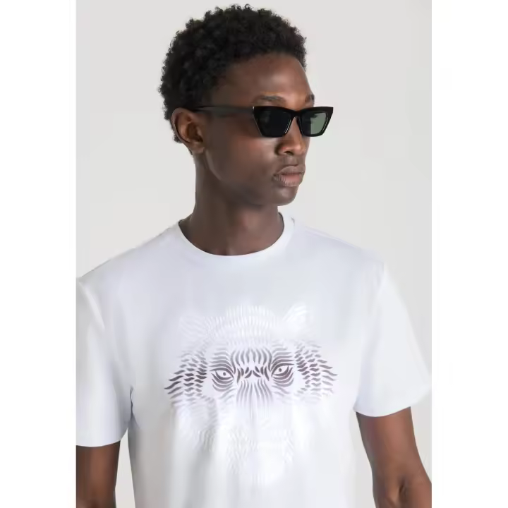 CAMISETA ANTONY MORATO M/C-SLIM TIGRE ENMASCARADO BLANCA - 1