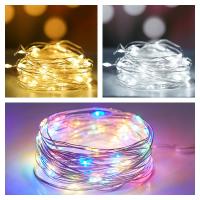 Luces De Fairy LED Con Alambre De Cobre Potenciado Por Batería Para Decoración De Habitación Jardín Bodas Fiesta Cumpleaños - details 9