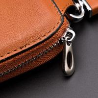 Cubierta Para Llaves De Coche Organizador De Llaves De Cuero Genuino Para Hombres Y Mujeres Monedero Para Llaves Con Cierre De Cremallera Tamaño 14x5x3CM - details 4