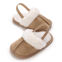 Zapatillas De Invierno Para Bebés Con Cordón Elástico De Lana Suave Y Antideslizante Para Niños Y Niñas Zapatos De Primer Pasos - details 17