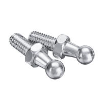 2pcs Juego De Fitting Para Resorte De Puerta Universal Plata 10mm M8 Conector De Bola Válvula Y Resorte Para Capó Y Maletero - details 0