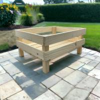 Caja de Madera Maciza de Pino MINOKUA - Jardinera Huerto Ecológico 40x32x20cm - Fabricada en Europa - details 6