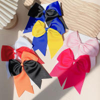 1PC Cinta De Cabello Elástica De 6 Pulgadas Para Niñas Color Sólido Gran Lazo Cinta De Goma Accesorio Para El Cabello Moda Infantil - details 18