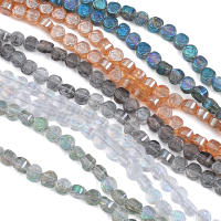 10pcs Hileras De Cuentas De Vidrio Coloreadas Con Espalda De Rosa Accesorios Para Hecho a Mano Pulseras Y Collares DIY - details 8
