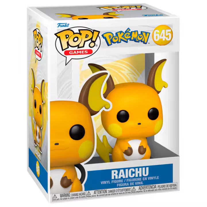 Funko Pop! Games: Pokemon - Raichu - Figura de Vinilo Coleccionable - Idea de Regalo- Mercancia Oficial - Juguetes para Niños y Adultos - Video Games Fans - Muñeco para Coleccionistas y Exposición - Mr Popye - 1
