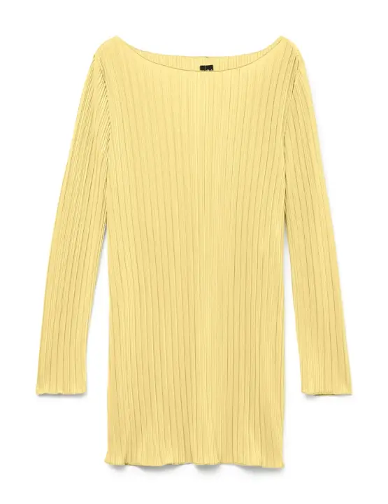 Vestido Corto Vero Moda Kendal Amarillo - 1