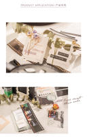 JIANQI Set De Scrapbooking 94 Piezas Con Pegatinas Y Papel Decorativo Para DIY Álbum De Fotos Collage Material De Manualidades - details 14