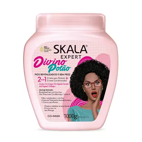 SKALA Crespo Divino | 1.000ML Mascarilla para cabello rizado MASCARILLA 2 IN 1 CREMA DE PEINAR Y MASCARILA - 1