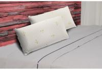 Pack 2 Almohadas Viscoelástica Soja Ergonómicas Adaptables Firmeza Media Color Blanco - details 0
