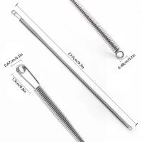 Herramienta De Encaje Rápido Flexible Para DIY 5/10pcs Aro De Resorte Con Cordón Agujas Y Hilo Multipropósito Herramienta De Encaje De Acero Inoxidable - details 4