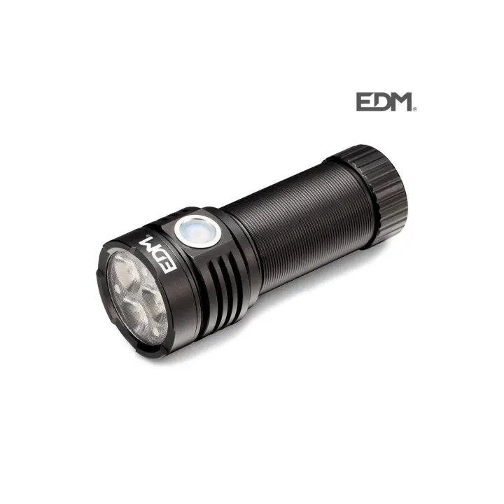 Linterna led flashlight 3 leds Osram 30w 3300lm recargable EDM - 1