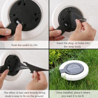 4PCS Luces Solares Para Exteriores Impermeables Iluminación Atmosférica Lámparas Enterradas De Jardín Iluminación De Pared Para Decoración De Jardín Y Camping - details 9