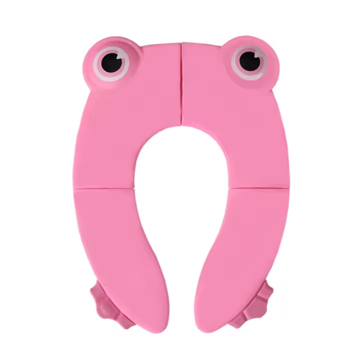 Cubierta De Inodoro Plegable Para Niños Alfombrilla De Baño Para Entrenamiento De Orina Viaje Potty Accesorios Para Niños Material Ecológico Plástico - 1