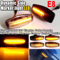 Par De Indicadores Dinámicos LED Para Hyundai Tucson Terracan Coupe Trajet Matrix Elantra XD I10 Getz Sonata XG Marcador Lateral De Faros - details 2