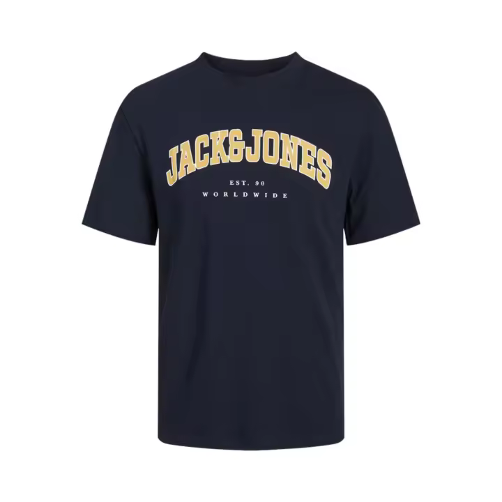 JACK&JONES 12257579 JJECALEB VARSITY TEE SS O-NECK NOOS Hombre Camiseta Top Polo TS 29301 - 1