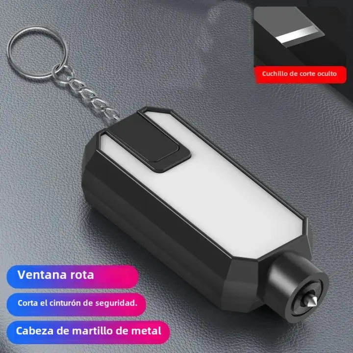 Martillo De Seguridad Para Coche Herramienta De Escape Para Roto De Ventana De Vidrio Auto Corte De Cinturón De Seguridad Herramientas De Emergencia - 1