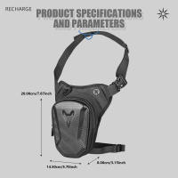 Bolsa De Pierna Para Motocicleta Impermeable Para Hombres Y Mujeres Bolsa De Cintura Casual Para Ciclismo Viajes Escalada Al Aire Libre Con Material EVA Y Poliéster - details 13