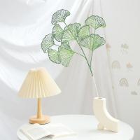 Hoja De Ginkgo Artificial Simulación De Hoja De Ventilador 1Pcs Para Decoración De Bodas Y Hogar Accesorios De Fiesta - details 10