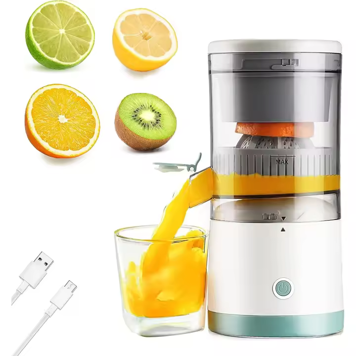 Exprimidor de Naranjas Eléctrico Inalámbrico – Exprimidor eléctrico Portátil y Recargable USB para Naranjas y Limones - 1