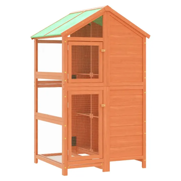 vidaXL Casita para pájaros moca 97x81x152 cm Color Moca,  Gris,  Marrón y mas - 1