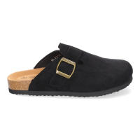 Davinia Shoes Zueco Plano Ancho para Mujer, Comodo y Elegante, Planta Bio, con cierre de Hebilla, Ideales para cualquier ocasion. Shoes&Blues.es M-231E-Negro - details 1