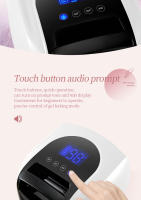 Lámpara De Uñas Portátil 96W LED UV Magnética Desmontable Y Sin Cable Para Secado De Esmalte De Gel Máquina De Manicura - details 4