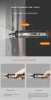 Worx WX242 4V Set De Destornilladores Eléctricos Automáticos Recargables Herramientas Eléctricas De Precisión Para El Hogar Sin Cable - details 9