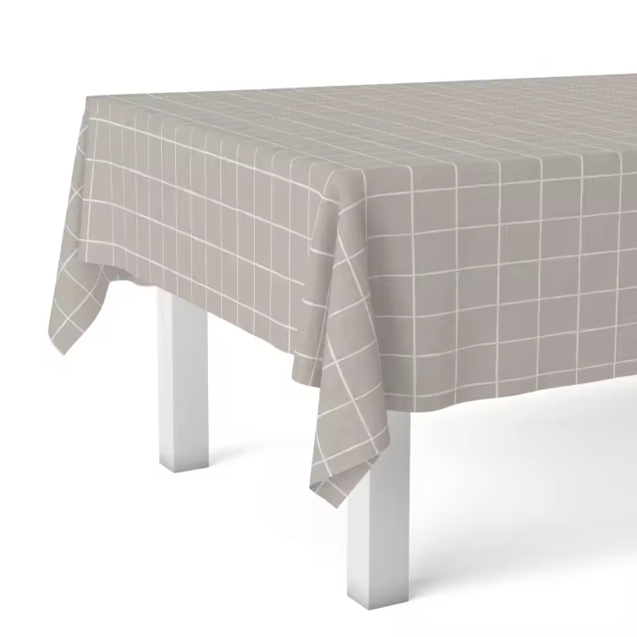 Valentia Home Mantel Hule CUADROS | Mantel Estampado Antimanchas | Mantel Repelente de Agua | Mantel Protección Mesa | Mantel al Corte para Comedor o Cocina | Varios tamaños | Mantel Rectangular y Redondo al Corte - 1