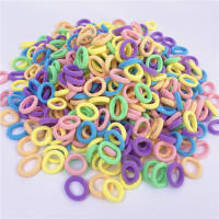 50/100Pcs Cinturones Para El Cabello De Niñas Coloridos De Nylon Lazos Elásticos Para Niños Accesorios Para Niñas Adecuados Para Todas Las Estaciones - details 3