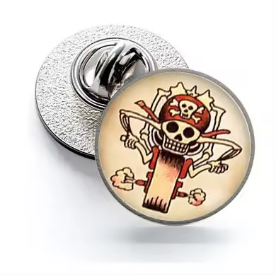 Gemelolandia | Pin de Solapa Magglass Vintage Tattoo Nº9 16mm - 1