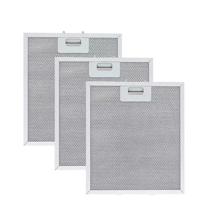 Filtros y Accesorios para Campana Extractora: Rejilla Antigrasa, Placa de Protección y Malla de Aluminio(Juego de filtros de 3 piezas para campanas de cocina 305 x 267 x 9mm) - 1