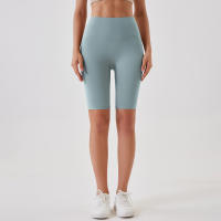 Shorts De Yoga Para Mujer Cintura Alta Transpirables Suaves Y Tensos Leggings De Gimnasio Cortos De Ciclismo Deportivos - details 76