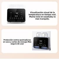 Calentador De Leche Automático Para Bebé Termómetro De Botella De Leche Calentador Y Desinfectador De Botellas De Leche Material P.P. Recargable EU/US Plug - details 15