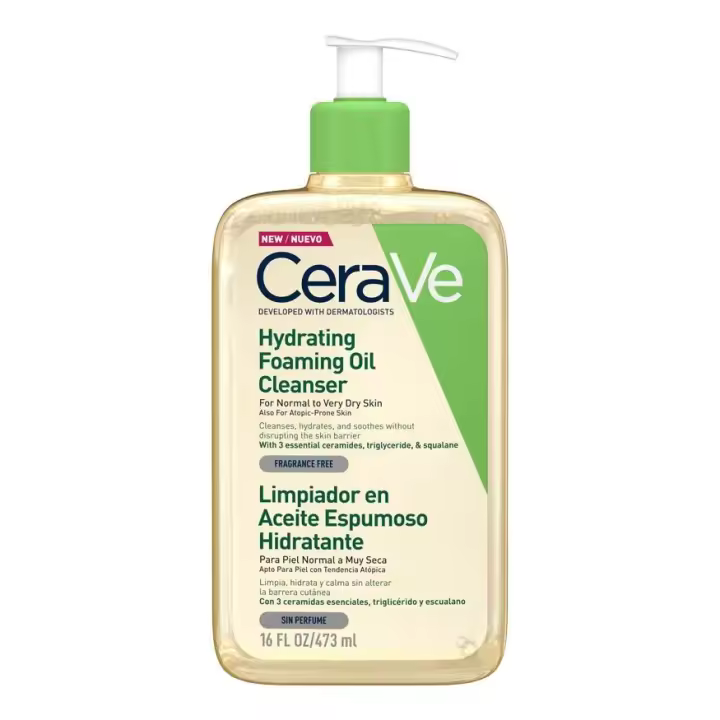 CERAVE LIMPIADOR FACIAL ACEITE ESPUMOSO 473 ML - 1