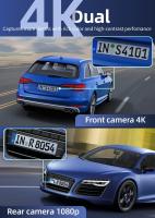 Cámara De Coche 4K 2160P Mini DVR Con Doble Lente Soporte WIFI GPS Registros De Video Negro Bocina Visión Nocturna Dashcam - details 1