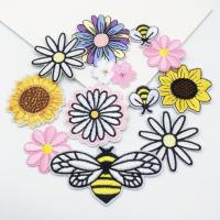 12pcs Parches Bordados De Hierro Para Reparación De Ropa Patch De Girasol Sol Pato Mariposa Animal Para Jeans Sombreros Bolsos Vestimenta - details 5