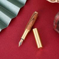 Mini Pluma De Madera De Bolsillo Pluma De Tinta Metálica Para Negocios Y Escuela Suministros De Escritura Portátil Regalo Estilo De Oficina - details 16